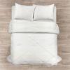 King/California King White Diamond Jacquard 3 PCS Comforter Set