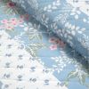 King size Blue Pink White Beige Floral Cottage Lightweight 3-Piece Quilt Set