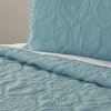 King Coastal Beach Starfish Seashell Seahorse Aqua Blue Teal 3-Piece Quilt Set