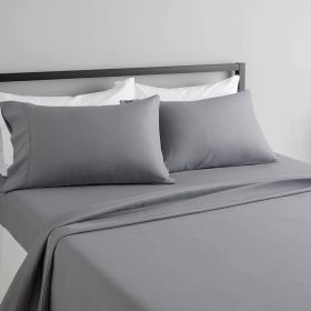 King size Silver Grey 100-Percent Egyptian Cotton 1000 Thread Count Sheet Set