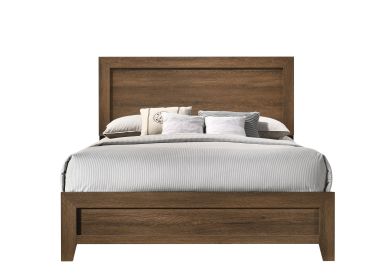 Miquell Oak Finish EK Bed